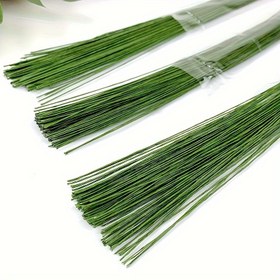 Resim 100 adet Çiçek Sanatı Tel Çiçek Ambalaj Malzemeleri DIY El Yapımı Çiçek Sanatı Tel 