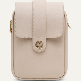 Resim Mila Bej Deri Bebek Çantası 