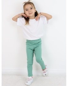 Resim Miababy Basic Kız Çocuk Tayt %100 Pamuk 6 Ay 5 Yaş Yeşil 