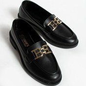 Resim Tegan Kadın Loafer Makosen Casual Toka Detay Günlük Ayakkabı Siyah 