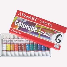Resim PonArt 12'li Guaj Boya Seti 