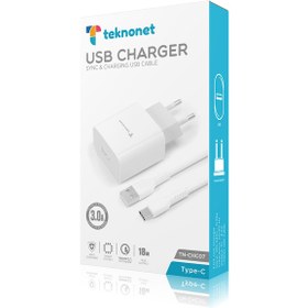 Resim Teknonet 3000 Mah Hızlı Şarj Cihazı Type-C Data Kablo (537116972) 