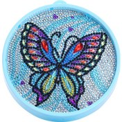 Resim Youmex Ev Dekorasyonu Led Lambalı 5d El Yapımı Pırlanta Tablo, Kelebek Desenli 15x15cm, 9 Led Işık, Ev Ve Oda Aydınlatma Pil Dahil Değil Diğer 