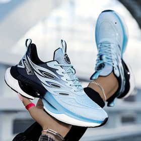 Resim Kadınlar İçin Dört Mevsim Popcorn Günlük Ayakkabı, Mesh Nefes Alabilir Koşu Spor Ayakkabısı, Trendy Moda Kadın Spor Ayakkabıları 