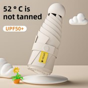 Resim Kadınlar için Yüksek Kaliteli Çift Kullanımlı Güneşlik & Yağmur Şemsiyesi - UPF50+ UV Koruma, Kompakt Seyahat Tasarımı, 8-Kaburgalı Dayanıklı Çerçeve, Şık Minimalist Tarz, Manuel Açılır Katlanır Parasol, Modern Aksesuar 