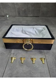 Resim Luna Siyah 3'lü Kirli Çamaşır Sepeti Havluluk Ve Deterjanlık Diğer 