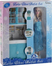 Resim Oydaş Karlar Ülkesi Bebekli Mutfak Seti 