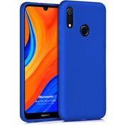 Resim Matte Silicone Huawei Y6s 2019 Kılıf Mavi Microsonic