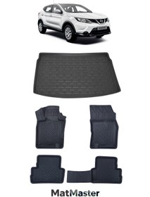 Resim MatMaster Nissan Qashqai 2020 Model 5D Premium Ekstra Havuzlu Paspas Ve Bagaj Havuzu Set 