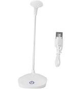 Resim Taşınabilir Masa Lambası Usb Şarj Edilebilir Dokunmatik Göz Korumalı Öğrenci Çalışma Aydınlatma Gece Lambası Beyaz 
