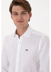 Resim U.s. Polo Assn. Erkek Beyaz Gömlek Basic 50298004-vr013 Beyaz 