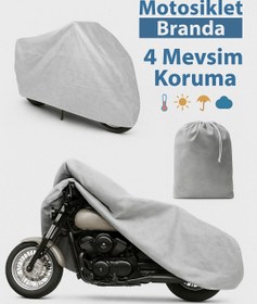 Resim AutoDesign Kral Motor Kr25-l Ava 5000 Elektrikli Miflonlu Premium 4 Mevsim Koruma Gri 