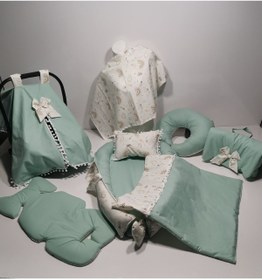 Resim Balamira Yeşil Gökkuşağı 10 Parça Babynest Seti 