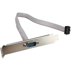 Resim Serial 9Pin Db9 Rs232 Connector Com 1 Port Bracket Cable - 28Cm 