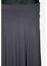 Resim Barem Kadın Lamia Korsajlı Parçalı Astarsız Basic Gri Penye Etek Gri 