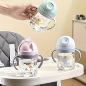 Resim Karikatür Temalı Spor Su Şişesi, Pipetli, Sıçrama Karşıtı, Emme Kuplu Tutma, Taşınabilir PC Malzemesi, Flip Top Mühürleme, Şarj Edilmemiş - Açık Hava Aktiviteleri, Seyahat Kupası için İdeal | Karikatür Temalı Şişe | Kolay Tutma Tasarımı 