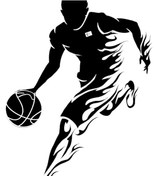 Resim EYBA STİCKER Basketbolcu sticker çocuk odası ev duvar kapı top 