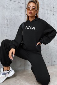 Resim trendypassion Unisex Nasa Baskılı Eşofman Takımı 