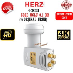 Resim Herz Hr 904 Dört Çıkışlı Universal Lnb Full Hd 0.1Db 