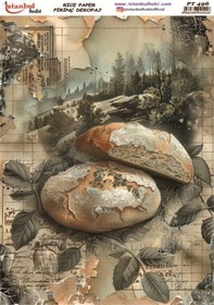 Resim Pirinç Dekopaj Kağıdı 30x42cm Pt-496 Ekmek 