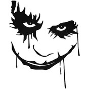 Resim Genel Markalar Joker Yüzü Maske Oto Motor Laptop Duvar Folyo Sticker 25 X 30 Cm 