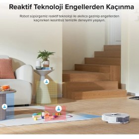 Resim Roborock Q8 Max + Lidar Navigasyon, 5500PA Güçlü Vakum, Mop Özellikli robot süpürge 