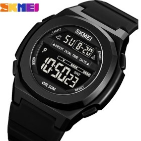 Resim Hanyang Siyah Siyah Saatler Erkekler 50 M Dalış Yüzmek Elbise Spor Saatleri Moda Açık Kol Saatleri Adam Relogio Masculino Skmeı Montre Homme (Yurt Dışından) 