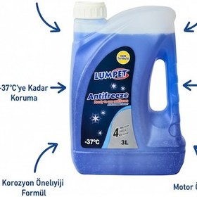 Resim Lumpet Mavi Antifriz 3 Litre -37 Derece 2'li Set Toplam 6l - Pas Ve Korozyon Önleyici 