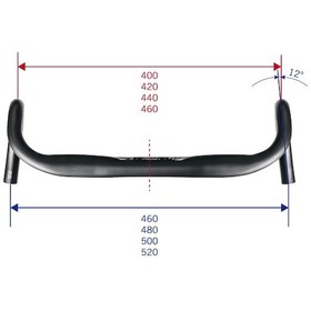 Resim FSA HB Adventure Compact Gravel/Yol Gidonu Siyah 