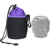 Resim Hongshou 8.5X10 cm Lens Iç Safra Çantası Su Geçirmez Koruyucu Kılıf mor (Yurt Dışından) 