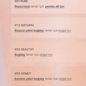 Resim Amuse - (İÇ YEDEK REFILL) Dew Wear Foundation (Kalıcı Parlaklık Etkisi Sunan Doğal Kapatıcı Fondöten) 35ml (%60 SKT İndirimli) - #03 HONEY (SKT: 2026-08-15) 
