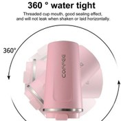 Resim Flybuy Paslanmaz Çelik Vakumlu Kahve Termosu - 380/510ml Seyahat & Ofis Sızdırmaz Siyah Matarası Siyah 