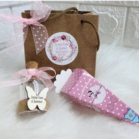 Resim Külah Çanta Ve Kolonya Şişesi 3 Lü Set Bebek Şekeri Bebek Mevlüt 