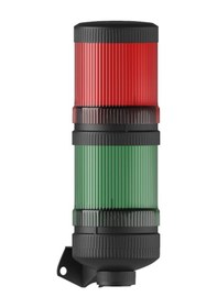 Resim Mesan Ø70 2 Kat Işıklı Kolon Yanıp Sönen Ampul Buzzer Duvar Montaj 12Vdc Ms 497.1.2.12Vdc 