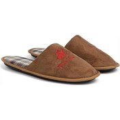 Resim B.h. Polo Club Kışlık Erkek Ev Terliği Vizon 