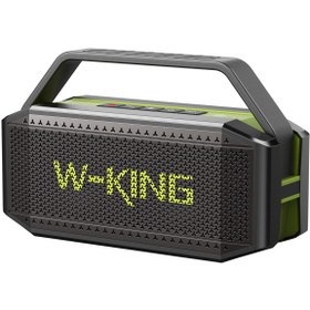 Resim W-Kıng D9-1 Bluetooth Hoparlör 100W Boombox 40S Dinleme Ipx6 Kablosuz Stereo Tws Ses Bombası Yeşil 