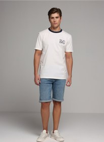 Resim Colin's Straight Fit Düşük Bel Düz Erkek Light İndigo Denim Jean Şort 