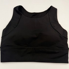Resim Sculpt Spor Sütyeni Yüksek Destek Toparlayıcı Fitness Yoga Spor Bra Siyah Siyah 
