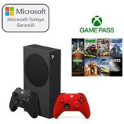 Resim Microsoft XXU-00010 Xbox Series S 1TB SSD Oyun Konsolu Siyah + 1 Kol Kırmızı + 1 Yıl Gamepass ( Microsoft Türkiye Garantili ) 