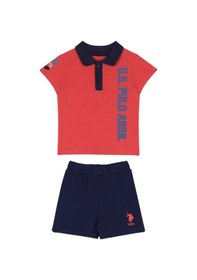 Resim U.S. Polo Assn. Bebek Polo Yaka T-shirt Takım Coral 
