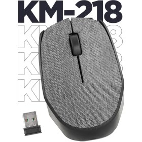 Resim Everest KM-218 USB Gri 2.4Ghz Kumaş Yüzey Kablosuz Mouse 