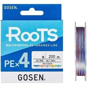 Resim Gosen Roots 4b Multicolor 200m İp Misina Kalınlık Pe : Pe 0.5 