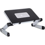 Resim Upway Ayarlanabilir Katlanabilir Dizüstü Bilgisayar Masası Soğutucu Fanlı Macbook Stand 