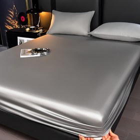 Resim 100% Lyocell Tencel Uygun Çarşaf, Serinlik Konforu Uygun, Yumuşak ve Nefes Alabilir, Katı Renkli Yatak Odası ve Misafir Odası için - Makinede Yıkanabilir, Yastık Kılıfı veya İçerik Dahil Değil, Yatak Odası | Lüks Yatak | Lyocell Kumaş, Uygun Çarşaf 
