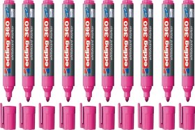 Resim 360 Beyaz Tahta Kalemi Pembe 10 Lu Kutu Pembe 