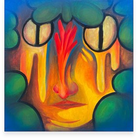 Resim İsimsiz, 2024 - 40 x 40 cm / Çerçevesiz 