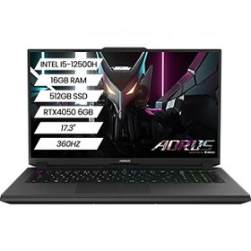 Resim Gigabyte AORUS 7 9MF Intel Core i5-12500H 17.3" 16 GB RAM 512 GB SSD 6 GB RTX 4050 FHD FreeDOS Gaming Laptop Gigabyte