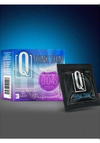 Resim Q Think Thin Ekstra İnce Prezervatif 3'lü 