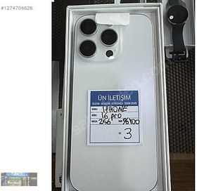 Resim Apple iPhone 16 Pro İkinci El TR | 256 GB | Beyaz 