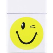 Resim Angelo Smile Metal Kısa Sigara Kutusu Krom (Paket Için) 